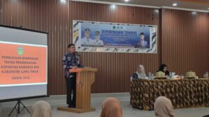 Suasana bimbingan teknis peningkatan kapasitas anggota BPD Kabupaten Luwu Timur