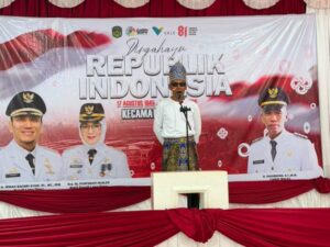 Suasana lomba sambung lirik HUT ke-81 RI di Aula Kecamatan Malili Luwu Timur