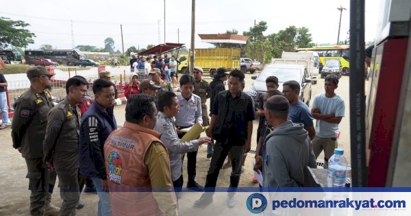 Tim gabungan Luwu Timur saat mengecek penyaluran BBM bersubsidi di SPBU