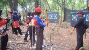Kontingen Luwu Timur saat mengikuti kegiatan Jamnas XII 2026 di Cibubur