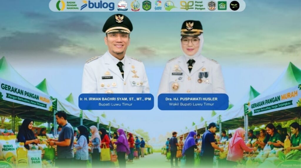 Gerakan Pangan Murah Luwu Timur di Malili dengan harga bahan pokok di bawah pasaran