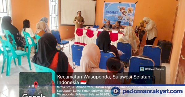 Penyuluhan Dashat Dinas PPKB Luwu Timur untuk pencegahan stunting di desa lokus