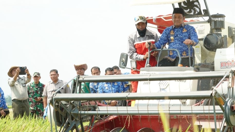 Luwu Timur menyoroti panen perdana program Oplah di Desa Rante Damai Luwu dengan hasil 8,9 ton padi per hektare
