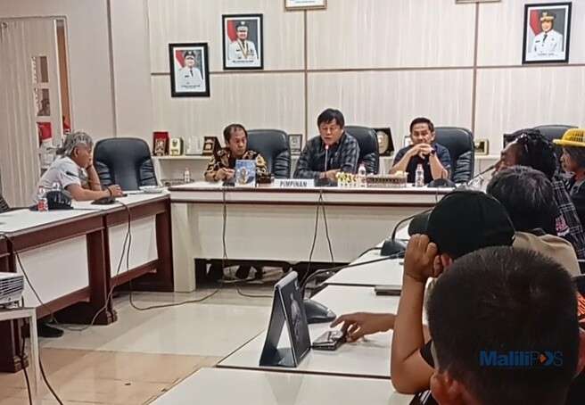 Audiensi FSPBI-KSN Luwu Timur dengan DPRD didampingi legislator Fraksi PAN Muh. Rivaldi