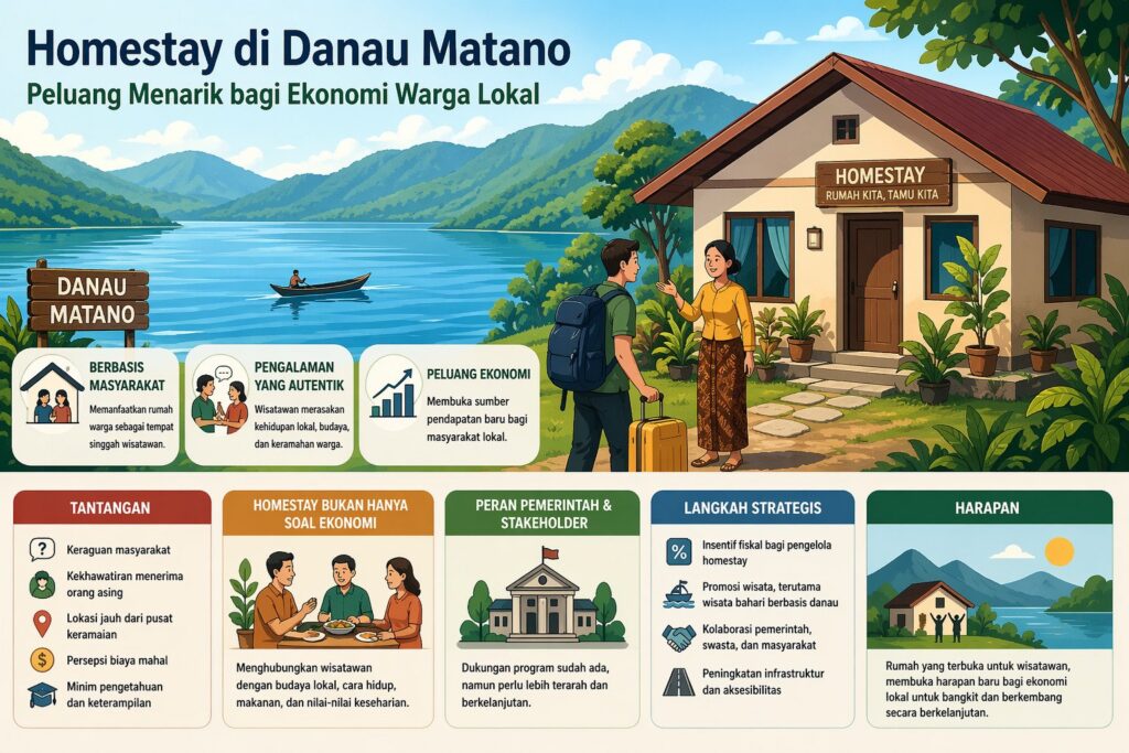 Homestay warga di tepi Danau Matano, pariwisata Lutim berbasis masyarakat