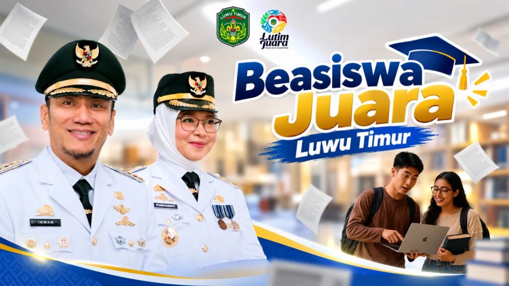 Calon penerima beasiswa Luwu Timur saat pengumuman penerima beasiswa daerah