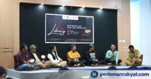Suasana kegiatan The Human Library bertema buku bisa berbicara di DPK Lutim, viral luwu timur