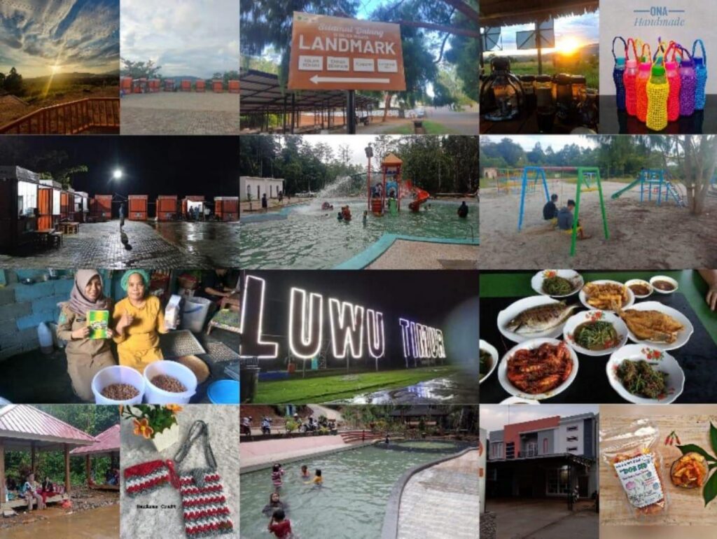 Landmark Puncak Indah Malili, destinasi wisata luwu timur bergaya taman bukit dan kolam renang