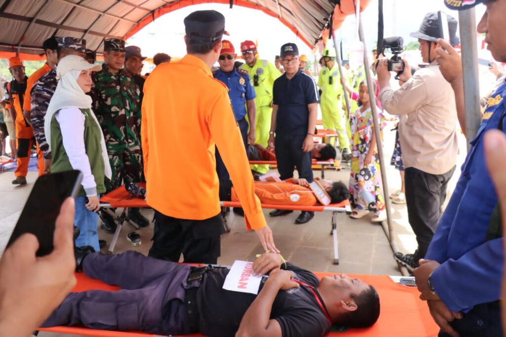 Simulasi evakuasi bencana di Luwu Timur, berita lutim soal pendataan warga zona rawan