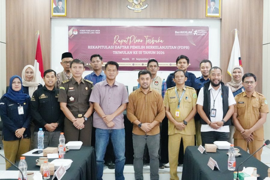 Berita Luwu Timur: rapat pleno pemutakhiran data pemilih berkelanjutan KPU Kabupaten Luwu Timur