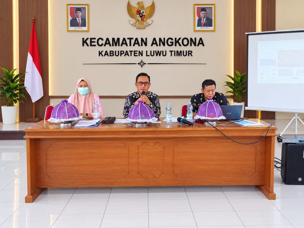 Rapat koordinasi Forum Kecamatan Sehat Angkona untuk persiapan penilaian Kabupaten Kota Sehat 2027