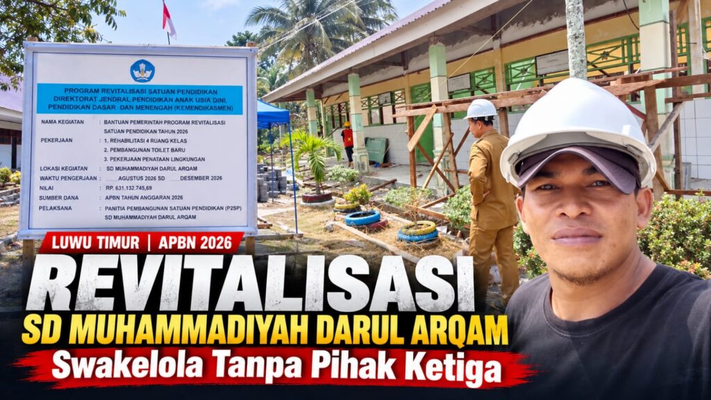 Kegiatan revitalisasi satuan pendidikan di sekolah Kabupaten Luwu Timur