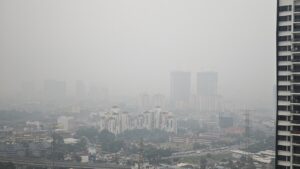 Kabut asap menyelimuti Kuala Lumpur, Malaysia, pada September 2026