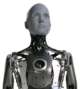 Robot humanoid generasi awal sebagai ilustrasi perkembangan kecerdasan buatan