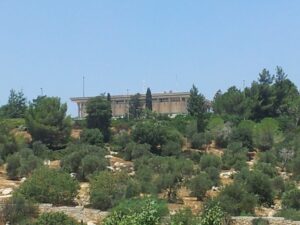 Gedung Knesset, parlemen Israel, di Yerusalem