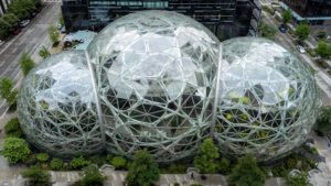 Kantor pusat Amazon di Seattle, Amerika Serikat