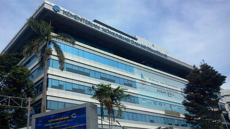 Ilustrasi gedung Kementerian Komunikasi dan Informatika Republik Indonesia