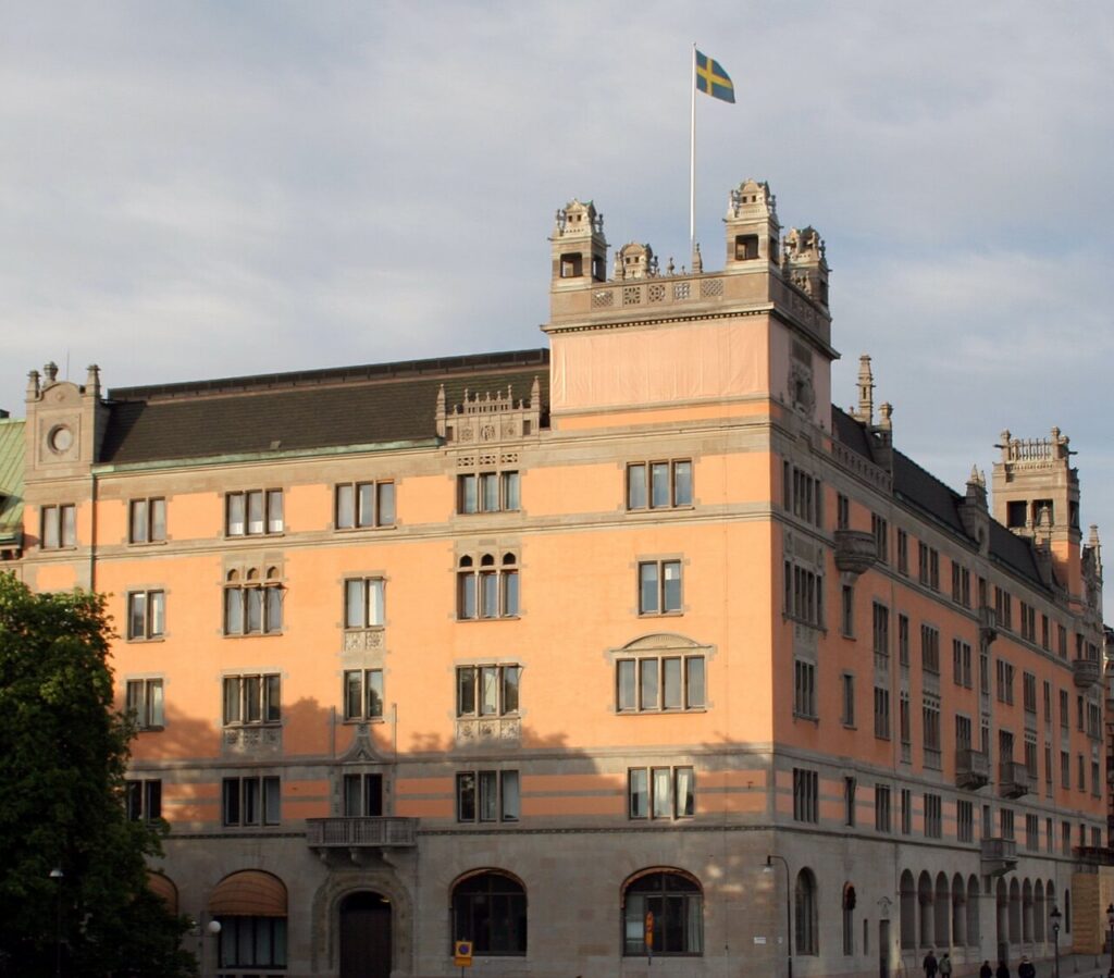 Gedung Rosenbad di Stockholm, kantor Pemerintah Swedia Regeringskansliet