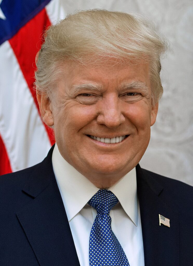 Presiden Amerika Serikat Donald Trump dalam potret resmi