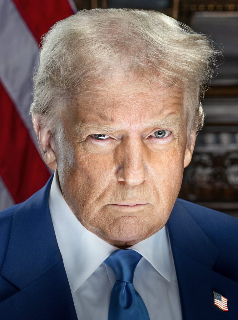 Potret resmi Presiden Amerika Serikat Donald Trump tahun 2025