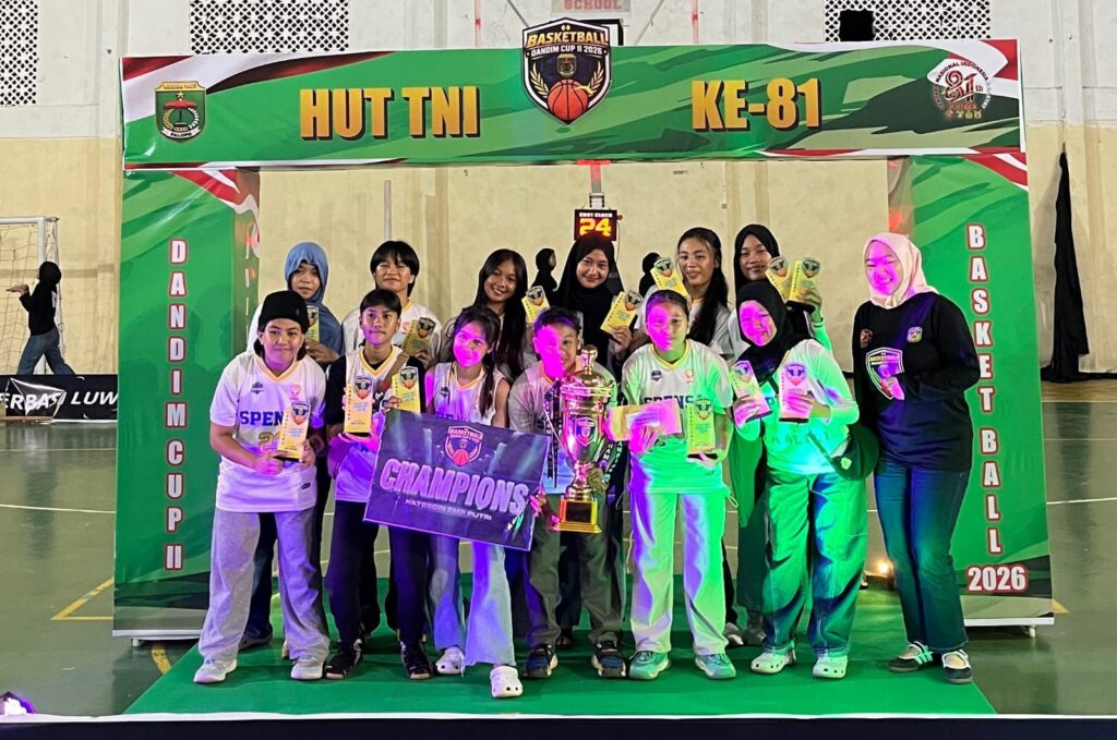 Penutupan Dandim Cup II Basketball antarpelajar se-Luwu Raya di GOR Malili, prestasi olahraga pelajar luwu timur