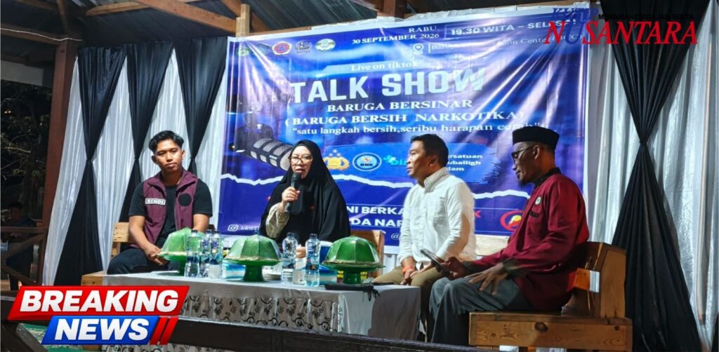 Peserta talk show Baruga Bersinar membahas pencegahan narkoba di Luwu Timur