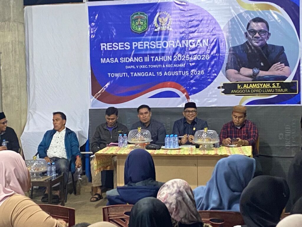 Suasana reses anggota Fraksi PAN DPRD Luwu Timur Alamsyah di Desa Langkea Raya, Towuti