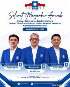 Komposisi baru PAN Luwu Timur periode 2025-2030 siap mengemban amanah rakyat