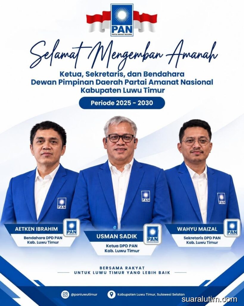 Komposisi baru PAN Luwu Timur periode 2025-2030 siap mengemban amanah rakyat