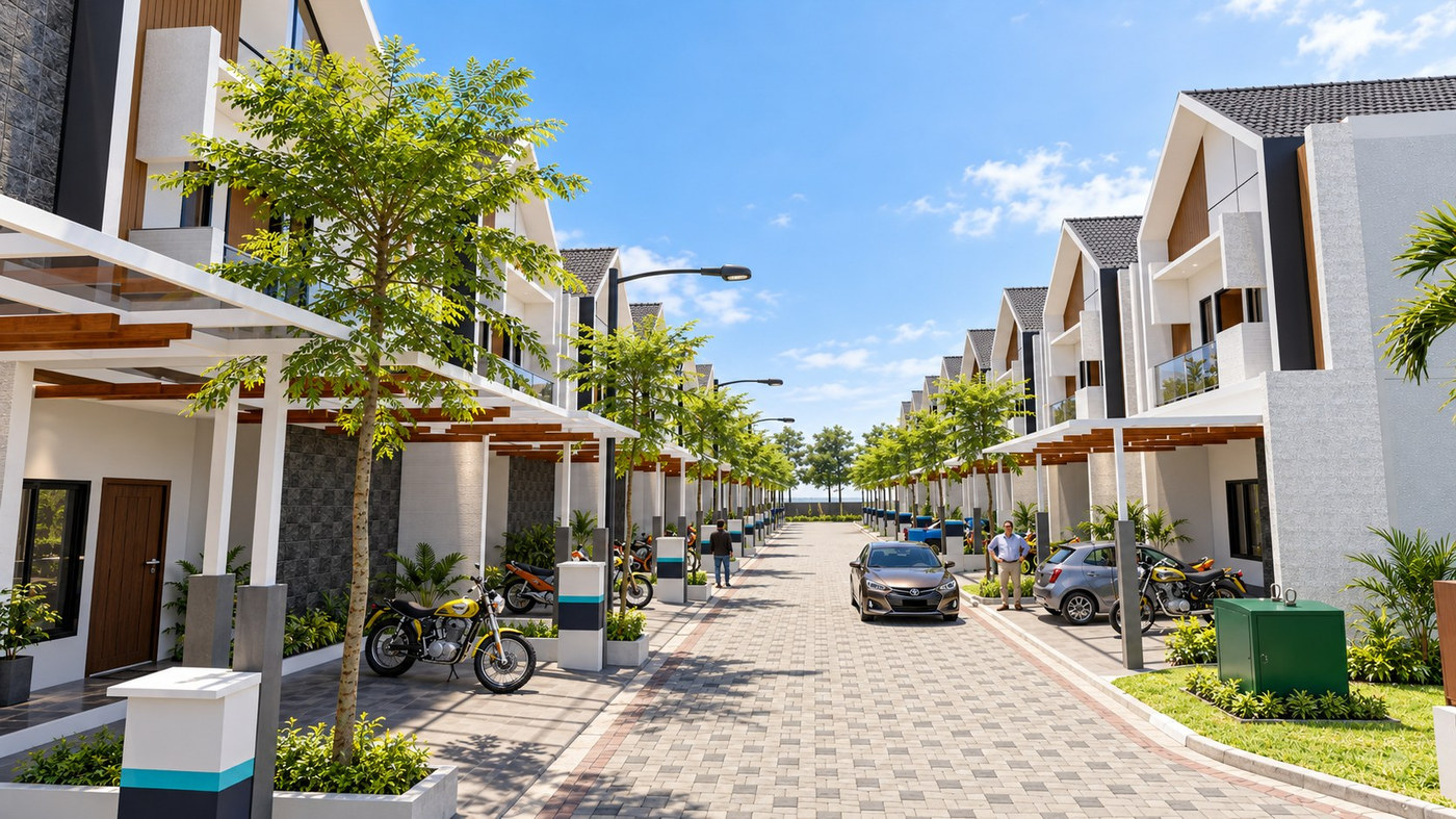 Kawasan Paviliun Akademika di Akademika Townhouse Gowa