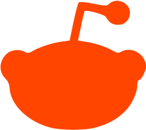 Maskot Reddit, Snoo, dengan latar polos