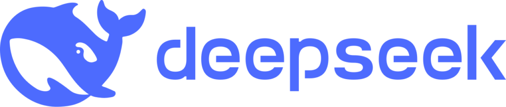 Logo perusahaan kecerdasan buatan DeepSeek