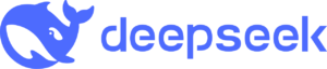 Logo perusahaan kecerdasan buatan DeepSeek