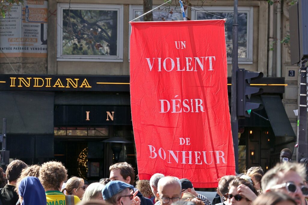 Aksi demonstrasi pelajar di Paris pada 6 Oktober 2026, beberapa hari sebelum kerusuhan 17 Oktober