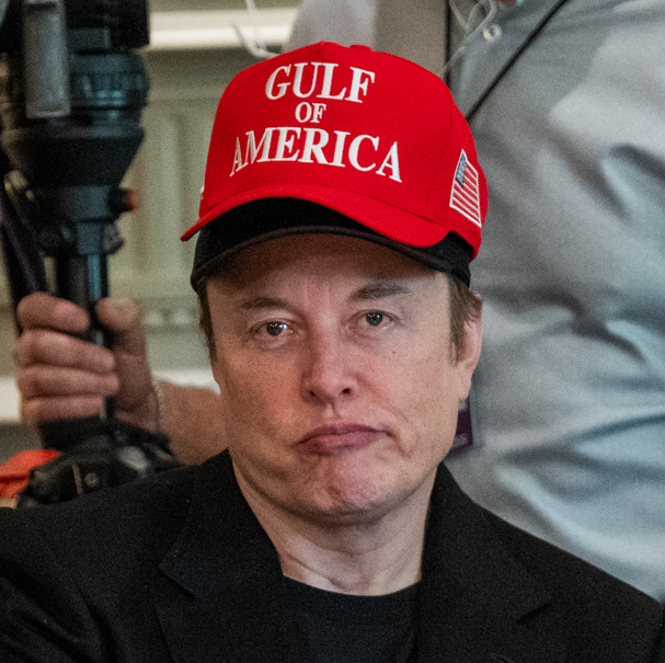 Elon Musk saat menghadiri acara di Gedung Putih pada 2025