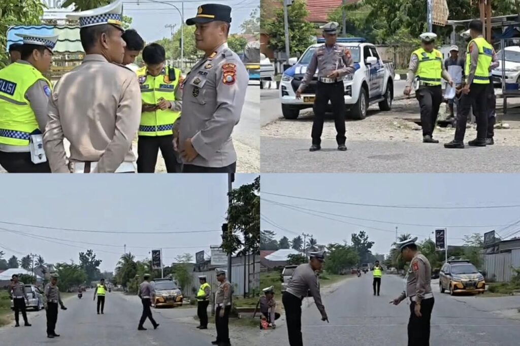 Viral Luwu Timur, aparat kepolisian di lokasi penanganan peristiwa di Kecamatan Wotu, Luwu Timur