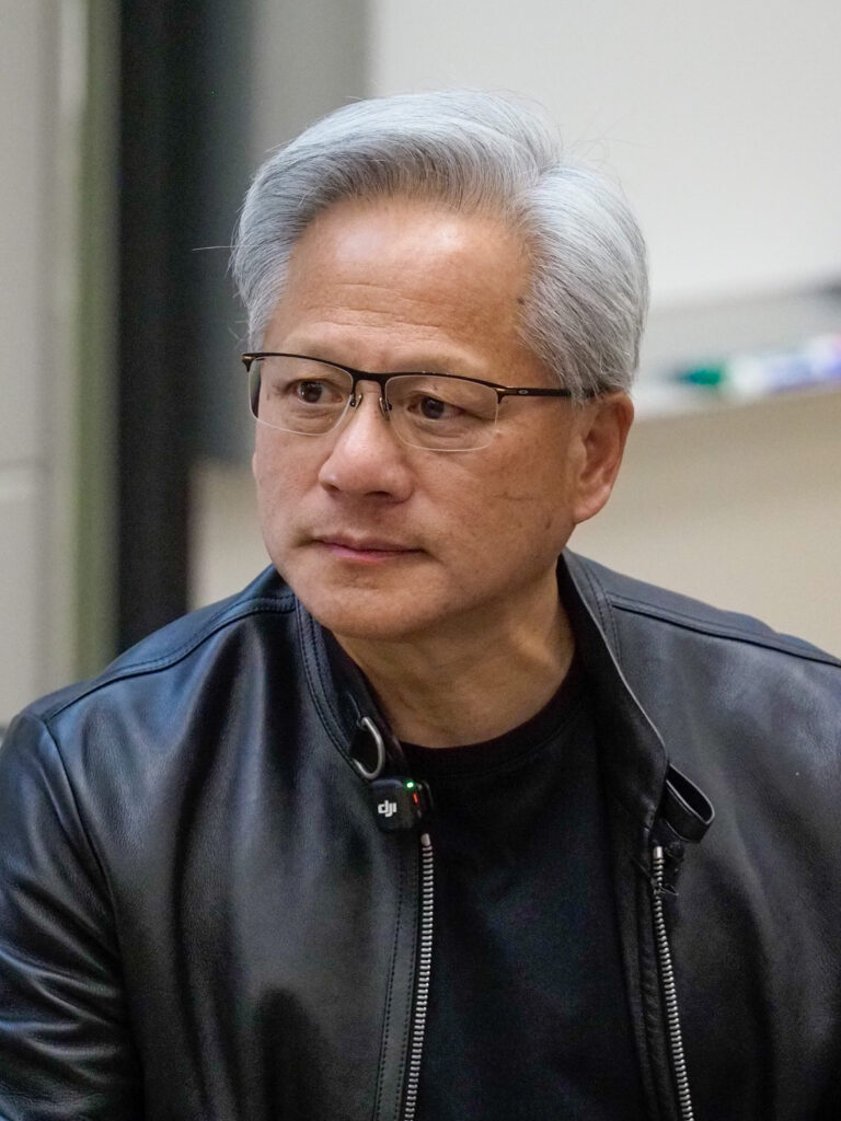 CEO Nvidia Jensen Huang saat berbicara di sebuah forum