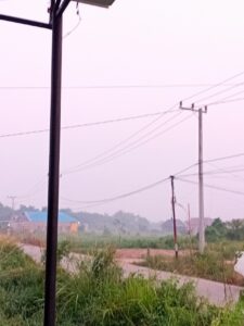 Kabut asap dari kebakaran hutan dan lahan di Berau, Kalimantan Timur