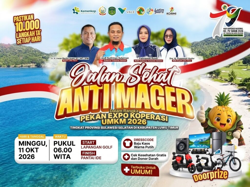 Suasana wisata Luwu Timur di kawasan Sorowako saat rangkaian Pekan Expo K-UMKM Harkopnas ke-79